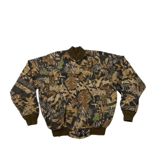 Vintage 90s Jerzees Mossy Oaks Camo Jacket - Picture 1 of 7